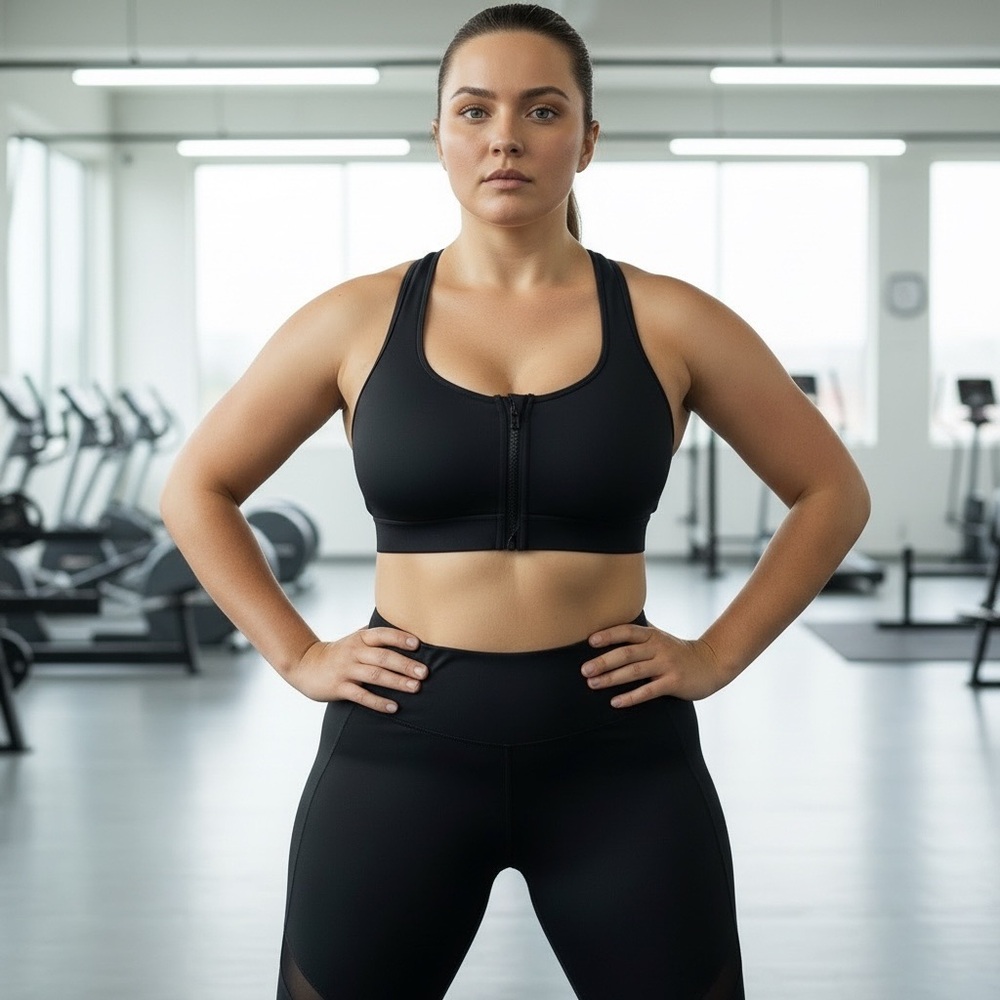 NEW Avia Black Sports Bra XL